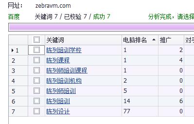 网站优化效果